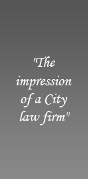 The impression of a City law firm