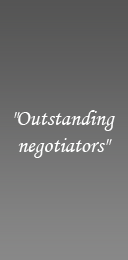 Outstanding negotiators and advocates